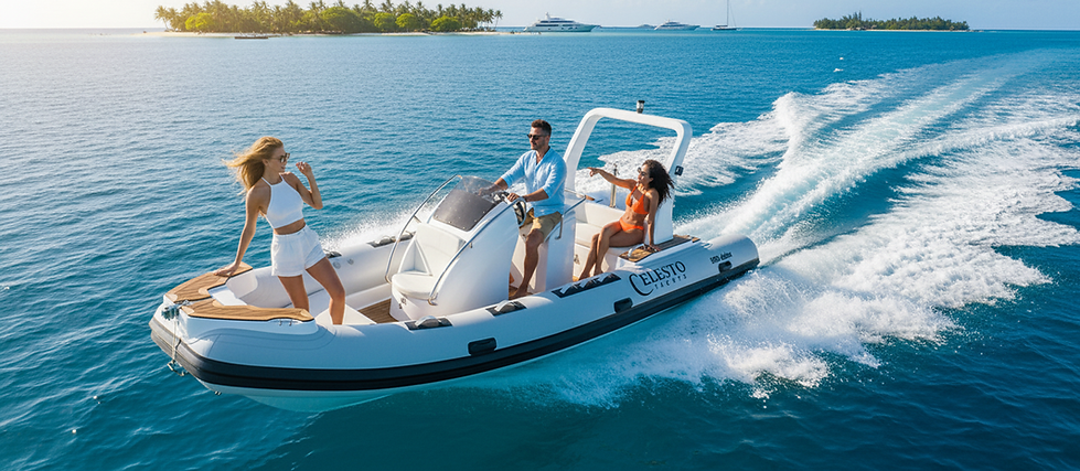 Firefly_Create some professional looking cinematic pictures of the boat being drive by a m