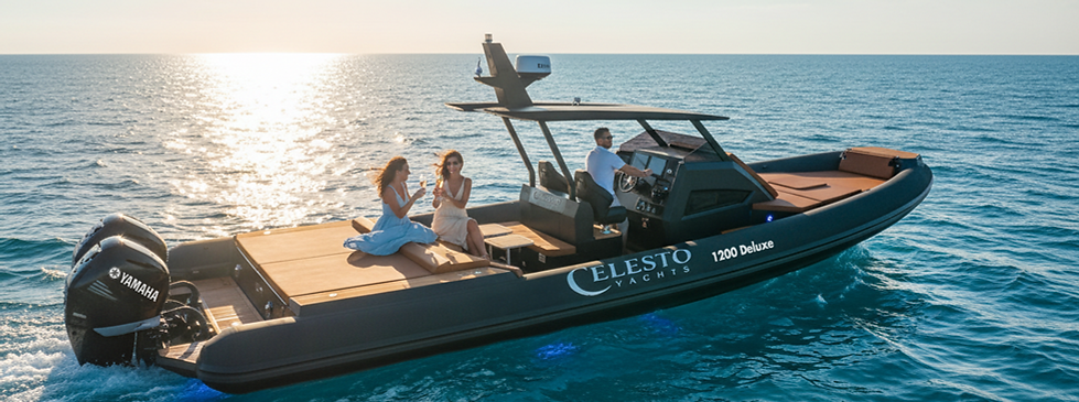 Firefly_Gemini Flash_Boat on the sea crusing. Man driving the boat two woman enjoying.png