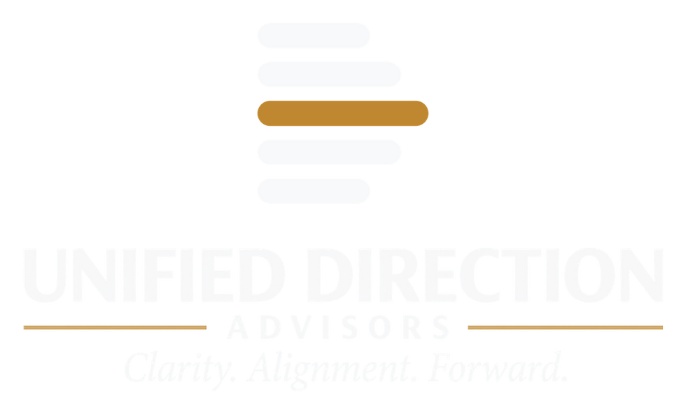 Unified Direction Advisors logo: Clarity. Alignment. Forward.