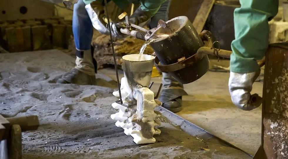 At the University of Northern Iowa, 3D printed patterns in Clear Cast Resin fit easily into their existing industrial investment casting workflow (Source: Formlabs)