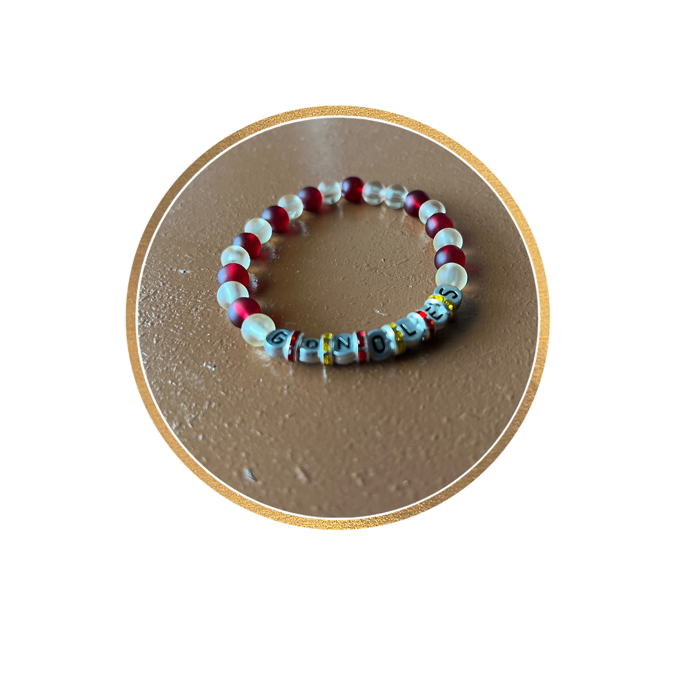 Thumbnail: FSU Glass Bead Bracelet