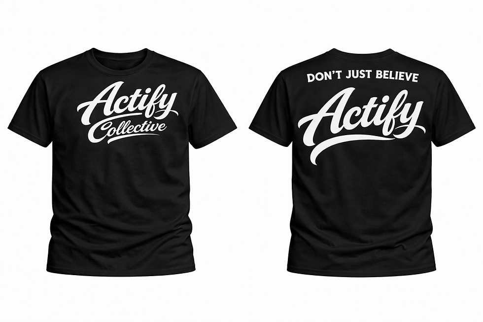 Thumbnail: Actify Collective “Believe Move Repeat” Tee ( Men's)