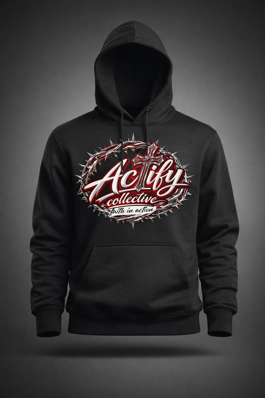Actify Collective “Faith in Action” Crown Hoodie