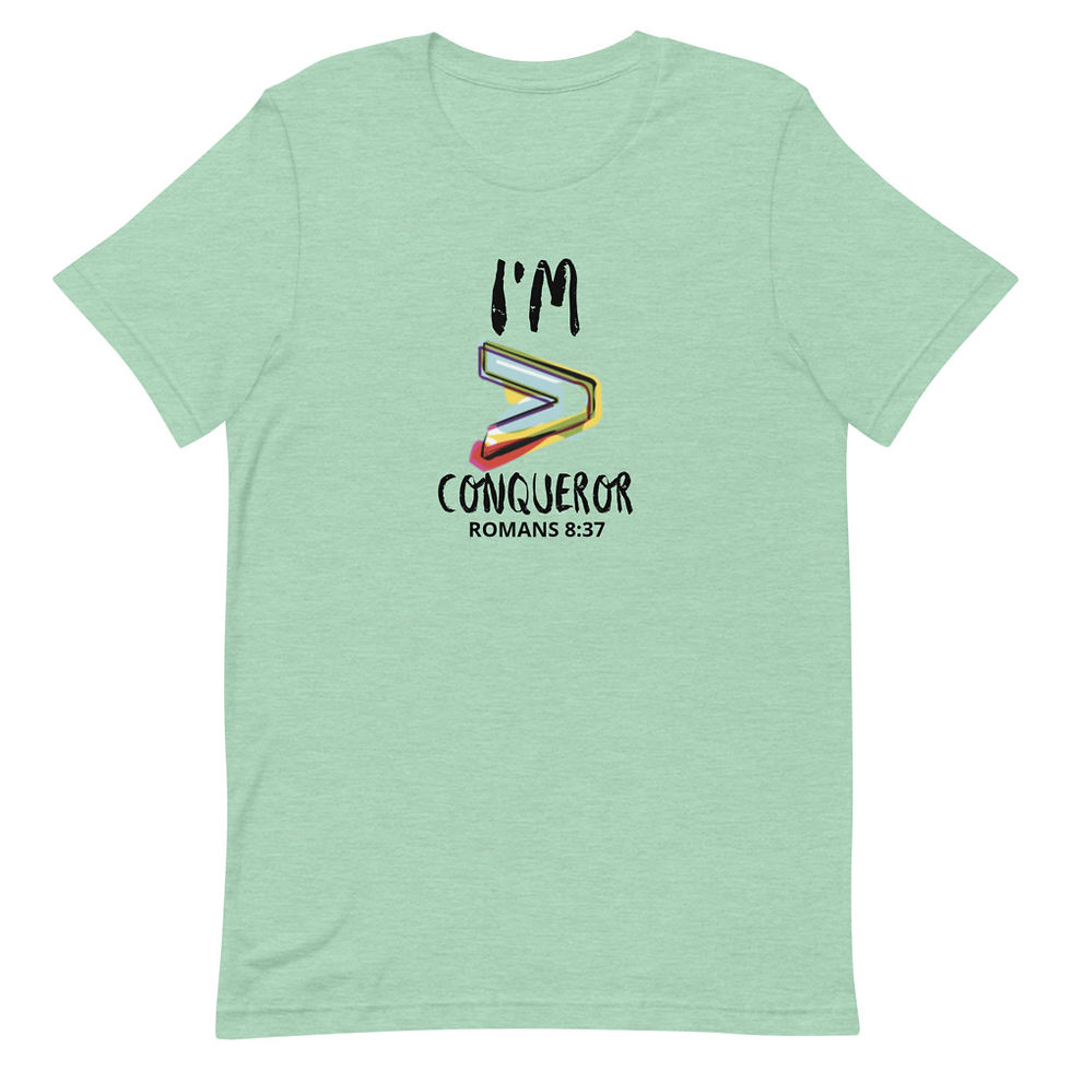 Thumbnail: You are more than a Conqueror Short-sleeve unisex t-shirt