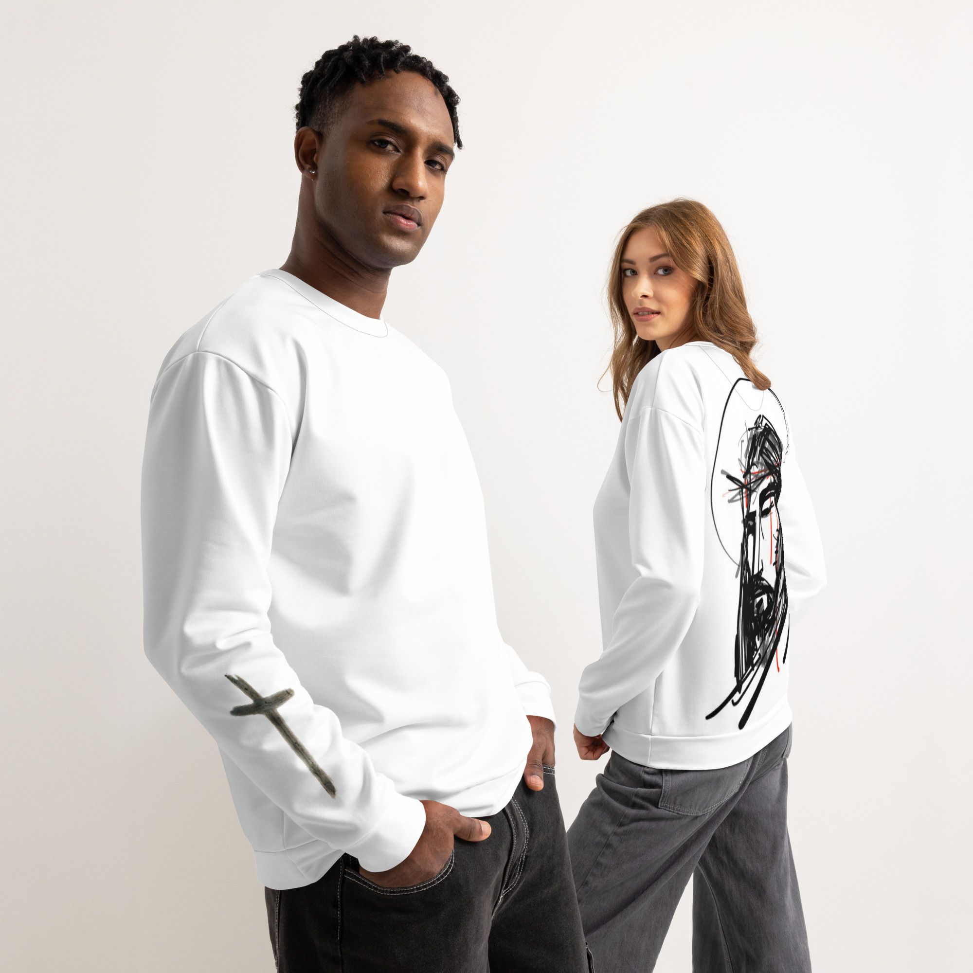 JESUS Unisex cotton sweatshirt