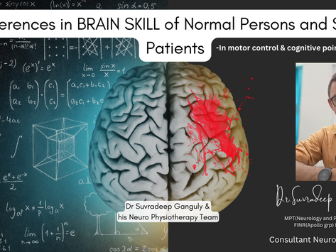 Differences in BRAIN SKILL of Normal Persons and Stroke Patients :Brain Neuro Physiotherapy