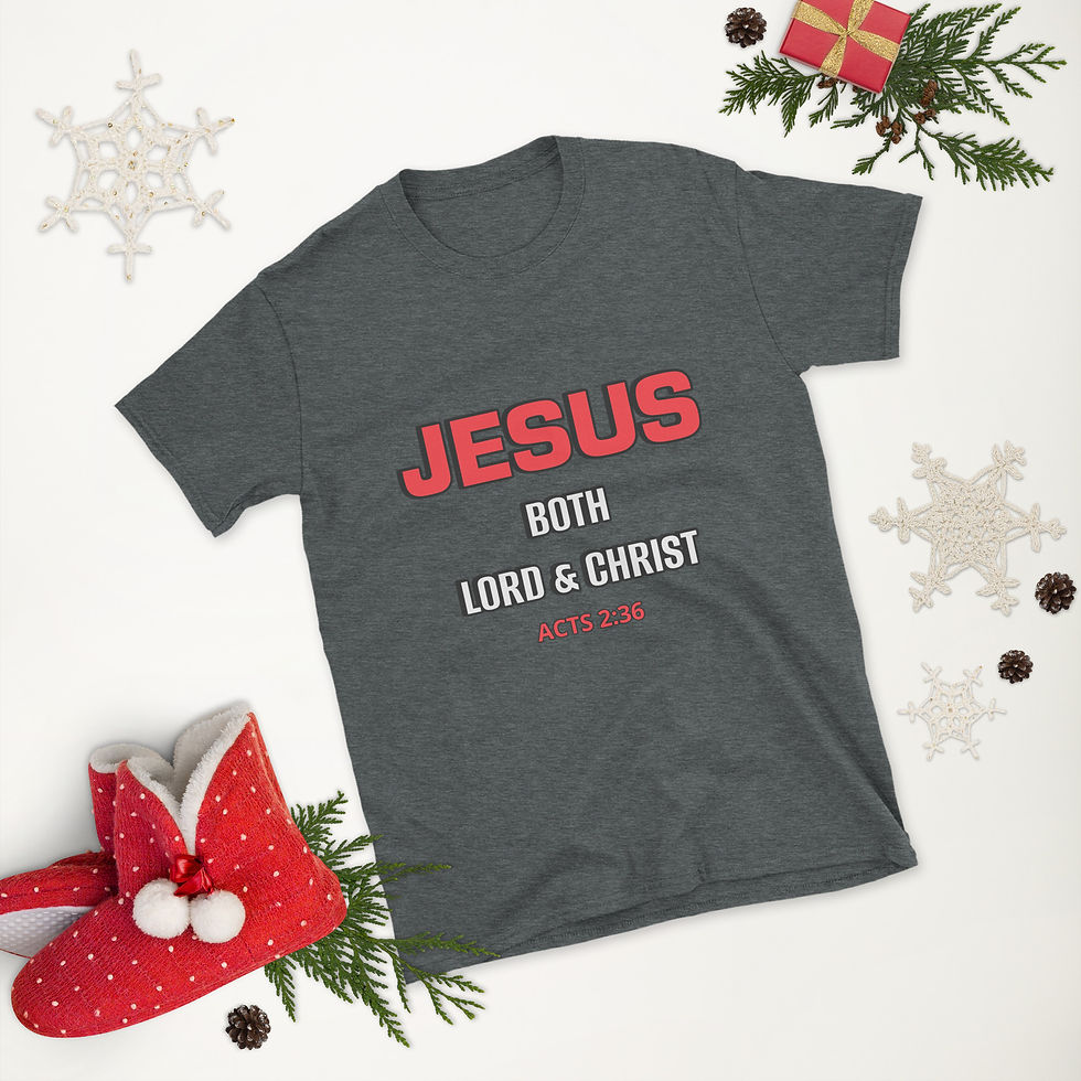 Thumbnail: JESUS BOTH LORD AND CHRIST Short-Sleeve Unisex T-Shirt