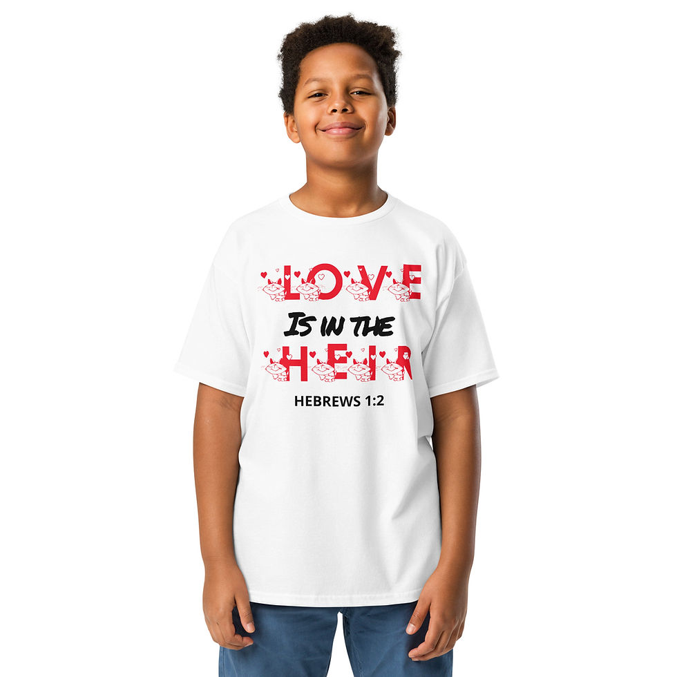Thumbnail: Love is in the Heir Youth classic tee