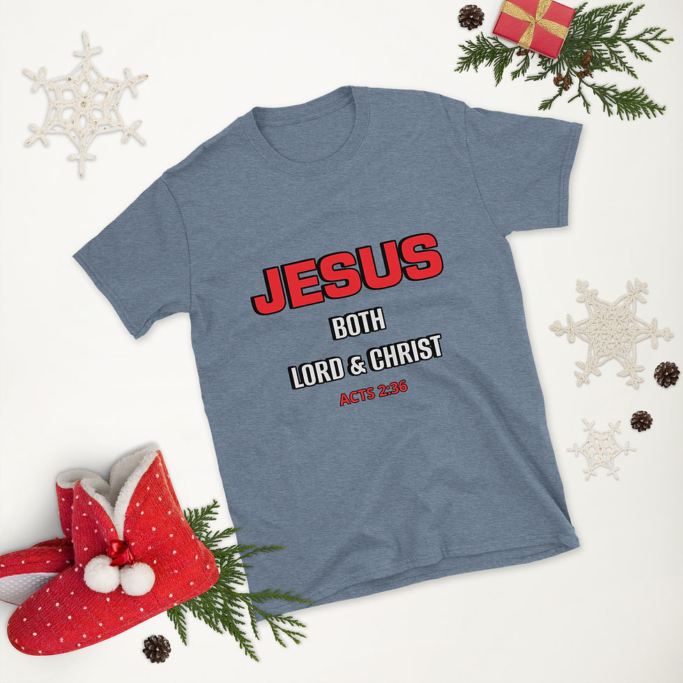 Thumbnail: JESUS BOTH LORD AND CHRIST Short-Sleeve Unisex T-Shirt