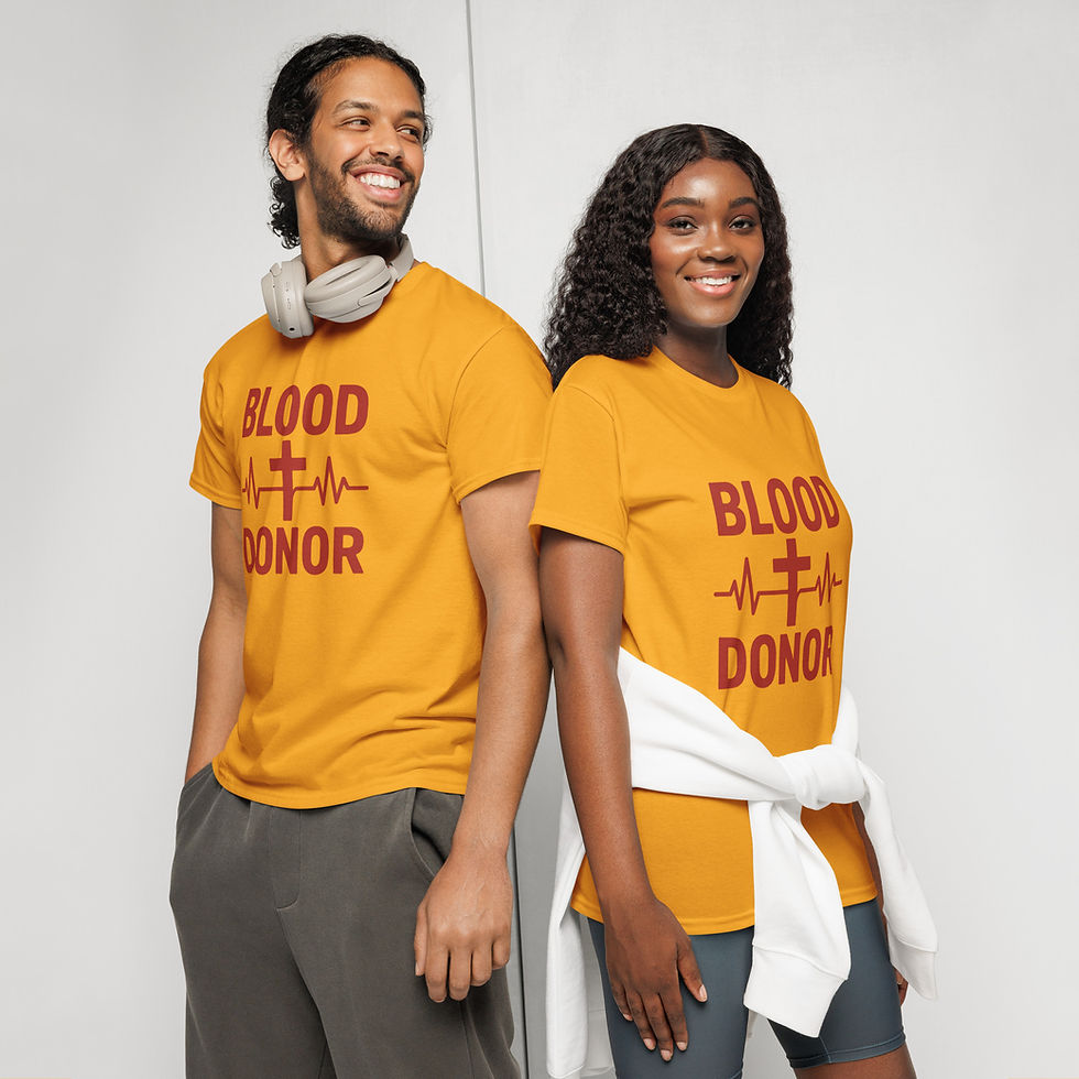 Thumbnail: Jesus the Blood donor DryBlend® T-Shirt