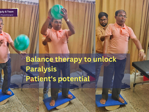 Neuro Physiotherapy to enhance Balance and stability of paralysis patients