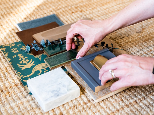 Renovation materials flat lay