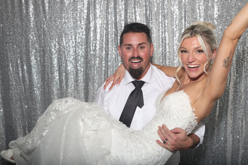 Photo Booth backdropShiny Silver 