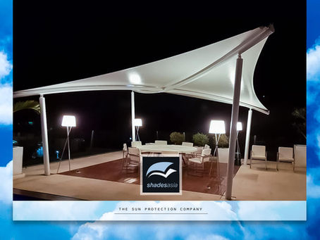 Shades Asia’s Butterfly Hypar Sala ….. beautiful by day, stunning by night!