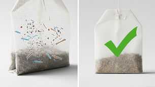 Tea Plastic bag vs. Compost Tea Bag.
