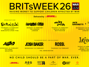 From Newcastle To Brighton, BRITS Week 26 Brings Big Names To Intimate Stages In Aid Of War Child