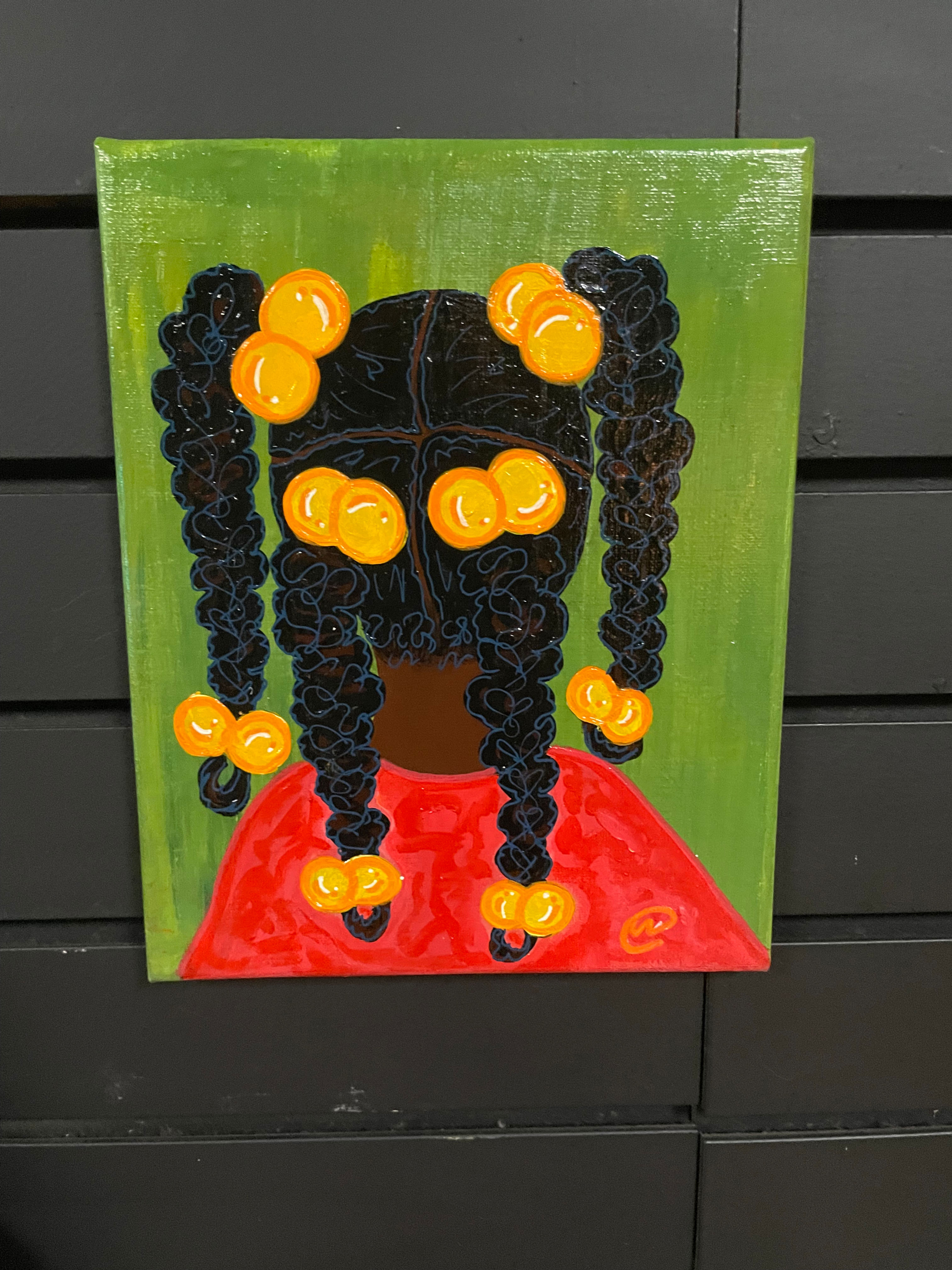 Yellow Barrettes Canvas Original