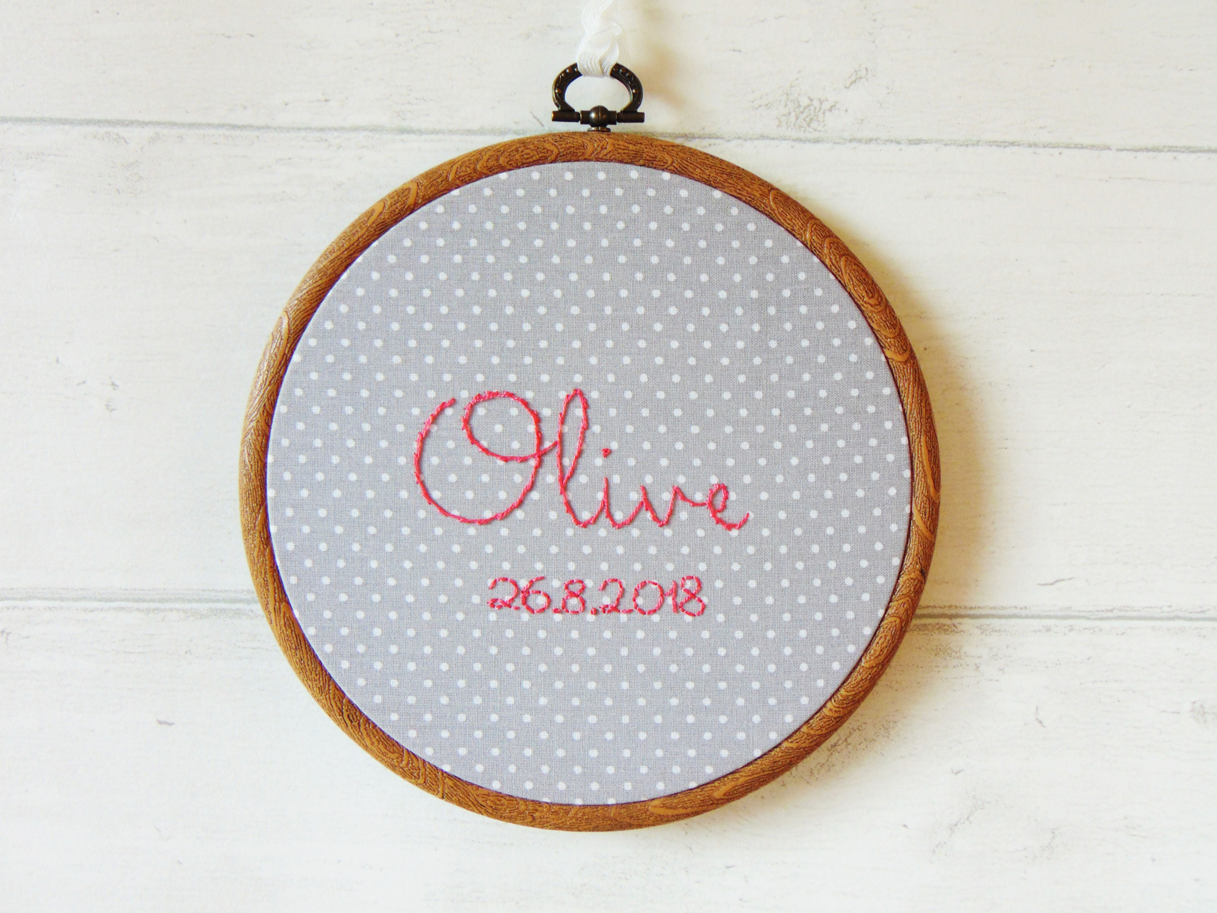 Name Hoops - POLKA DOTS!