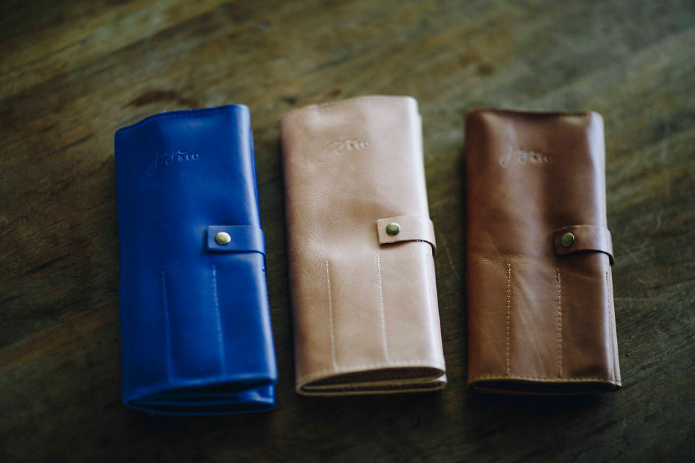 Blue, Dusty Pink, Brown