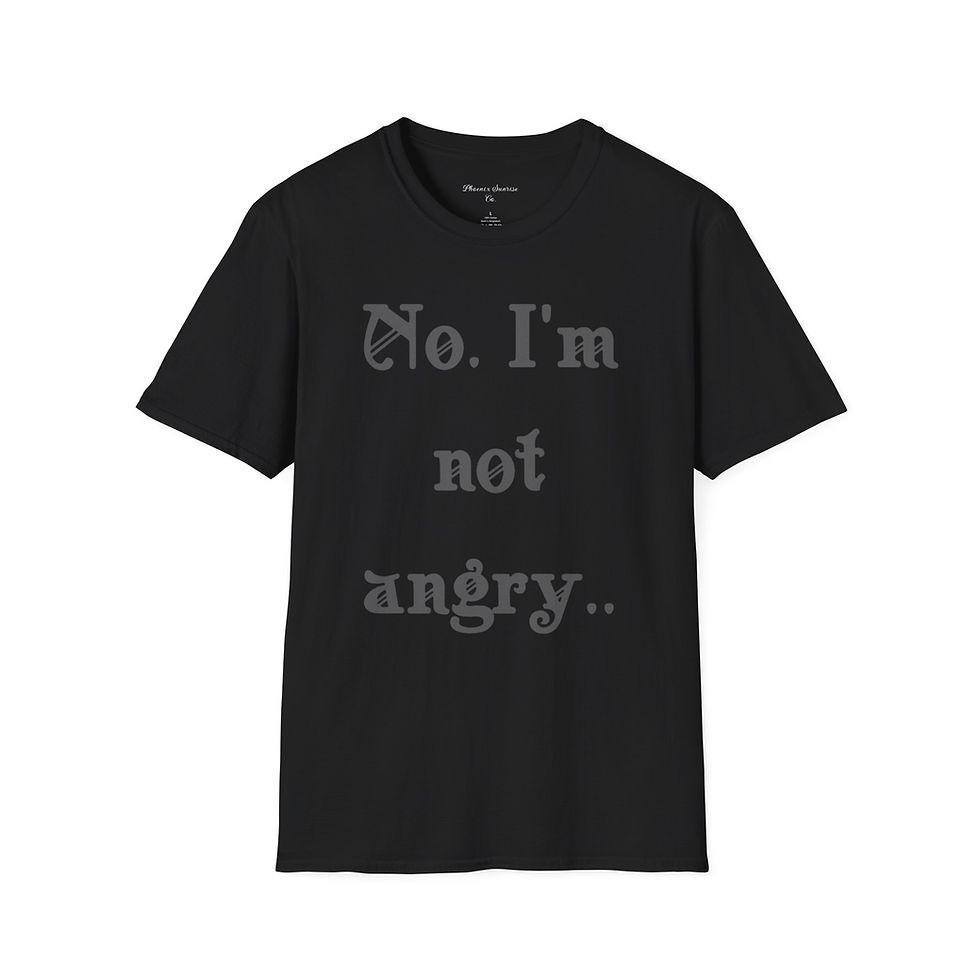 I’m Not Angry Tee – Bold, Blunt, and Not Here for the 💩