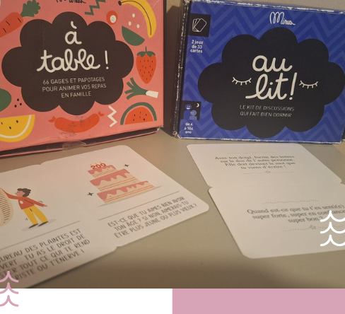 Au lit, à table, jeux de discussion