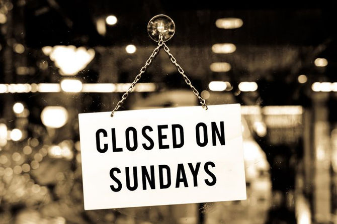 Could Sabbath (Sunday) closure laws make a comback                    