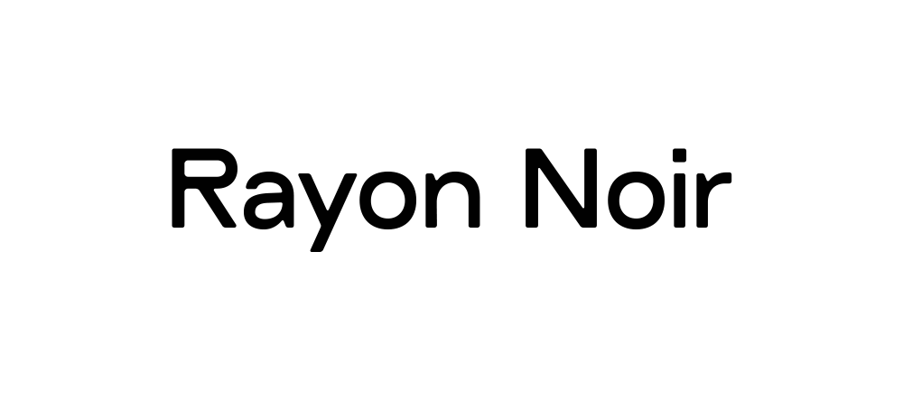Lettrage typographies Rayon Noir