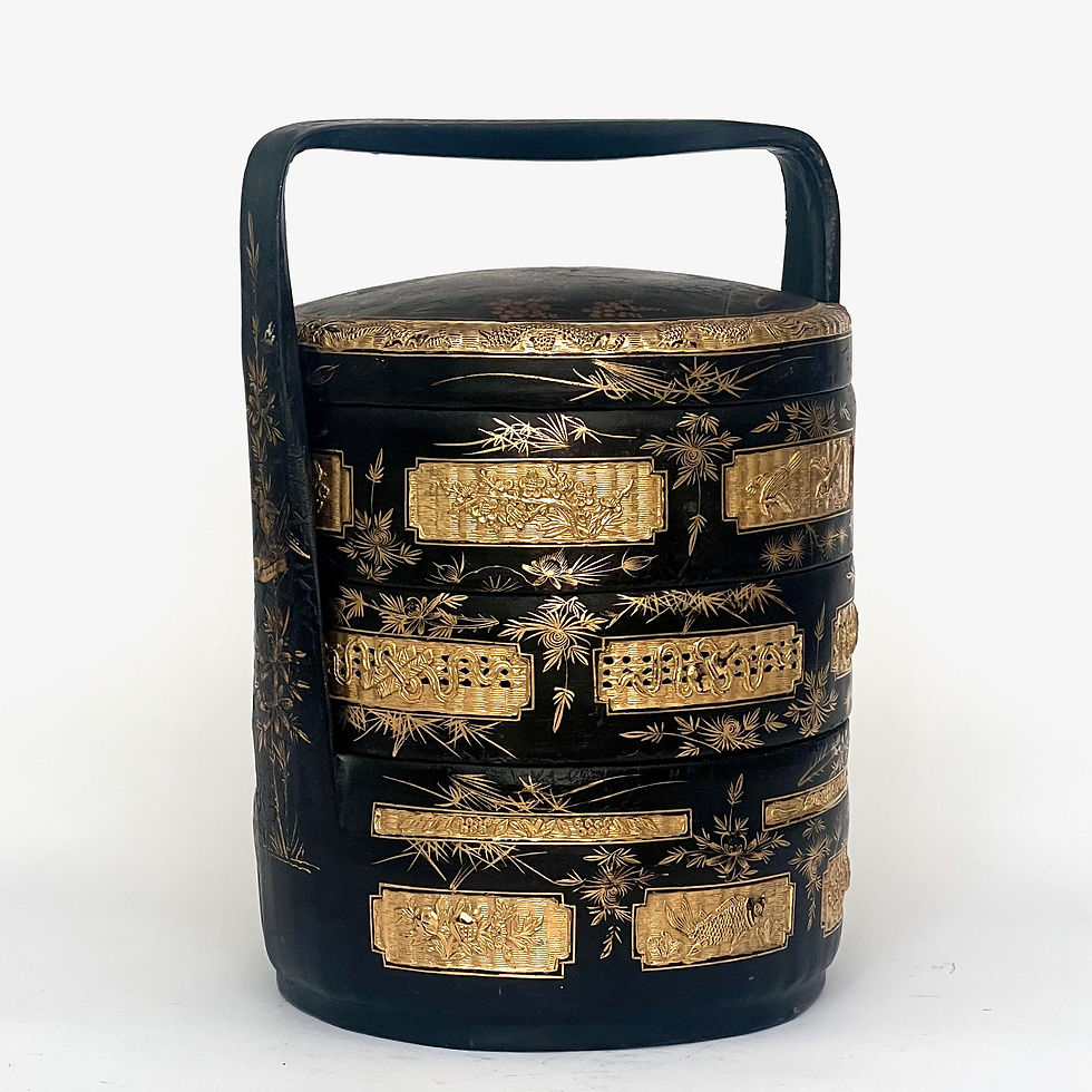 Thumbnail: Antique Chinese Peranakan Wedding Basket.