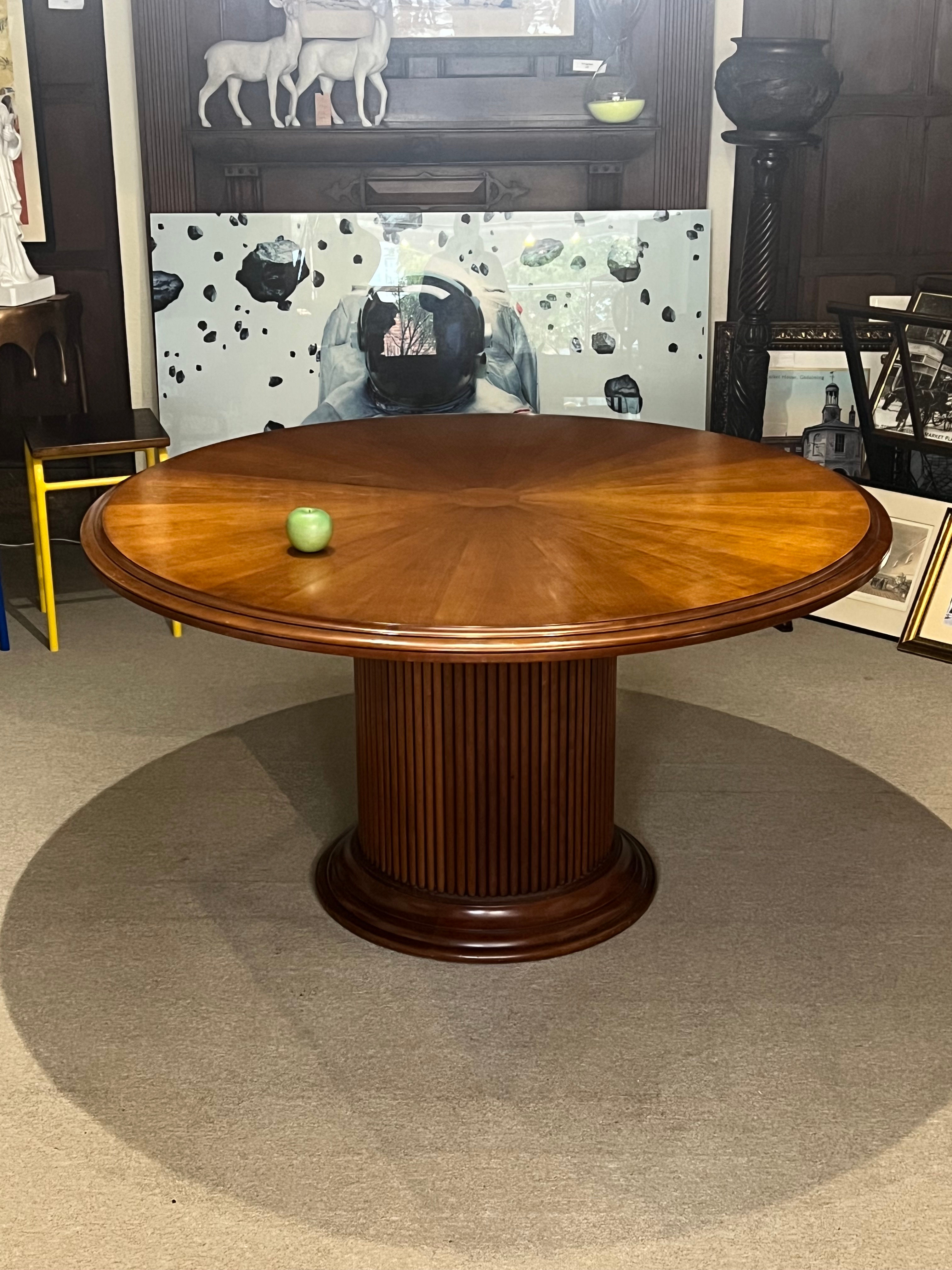 French Cherry Wood Round Table