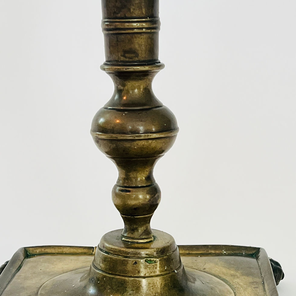 Thumbnail: A near matching pair of Spanish candlesticks,Circa 1800.