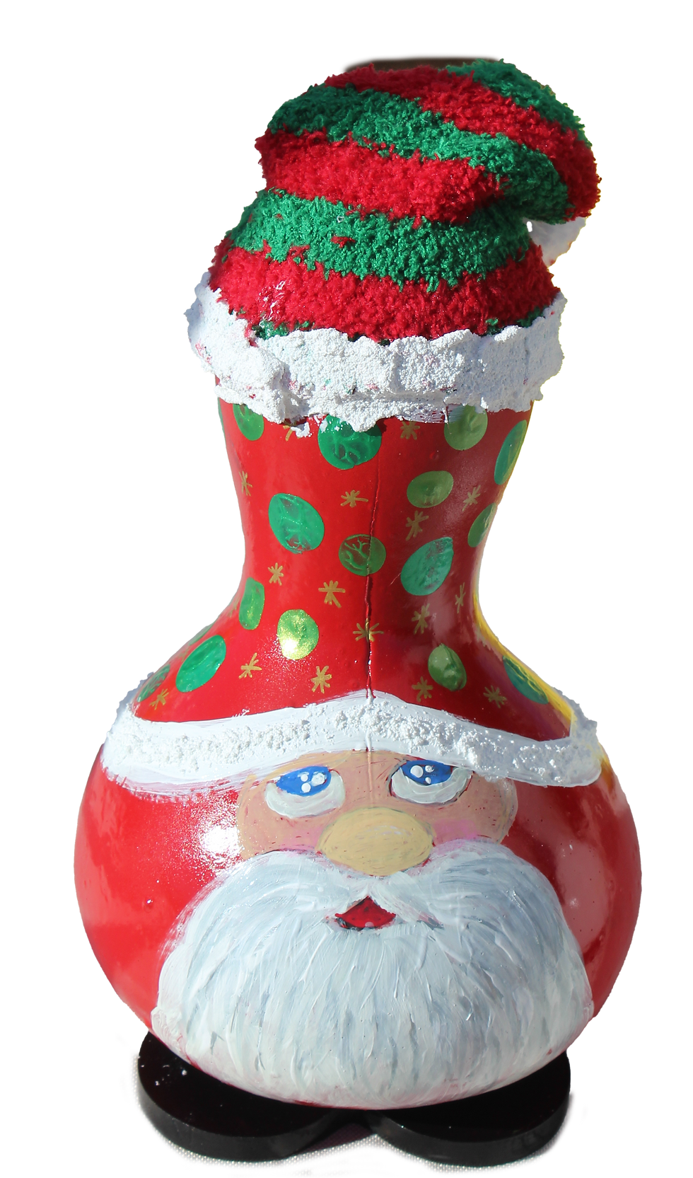 Thumbnail: Santa with Fancy Red & Green Hat