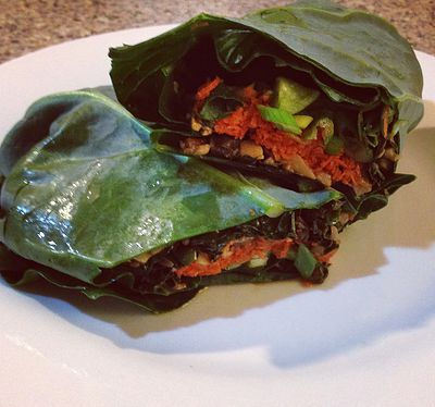 Crunchy Collard Wraps