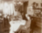 Dining Room of Webber Peter Homes: James B. Peter, William Webber, James Webber Peter, Florence Peter, Frances Webber, Nancy Webber.