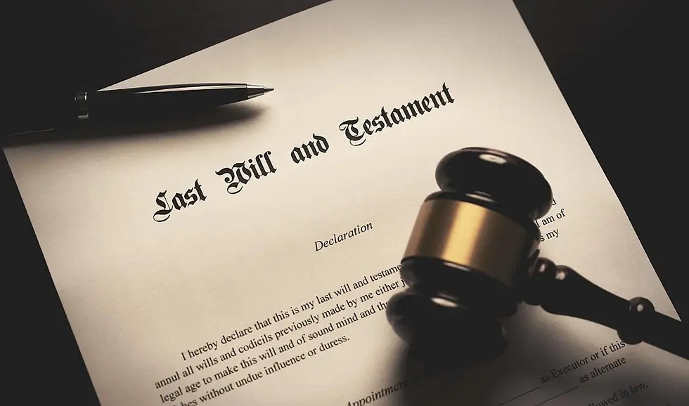 Last Will and Testament document with a gavel, representing Florida estate planning, wills, and beneficiary designation planning