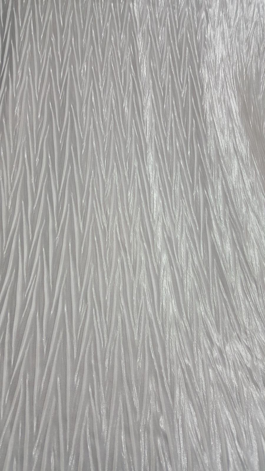 white pleated