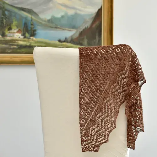 Orenburg Chestnut Shawl knitting Kit