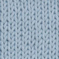 blue stockinette stitch fabric