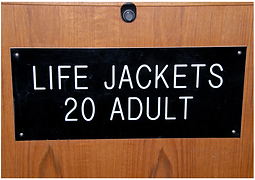 life jackets sign