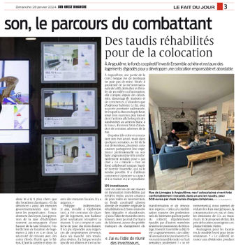 l'article sud-ouest des taudis réhabilités pour de la colocation