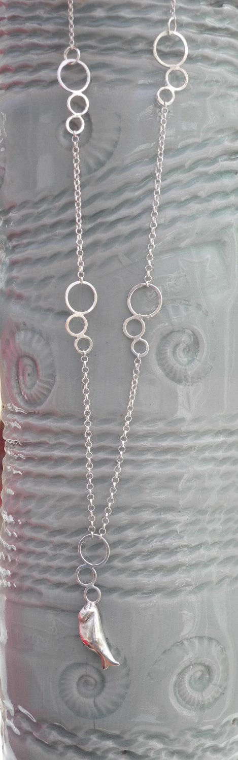 Thumbnail:  Silver Finley Fish Necklace