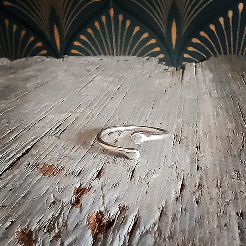 silver dot ring smsilverjewellery