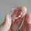 Thumbnail: Silver ribbon circle ring