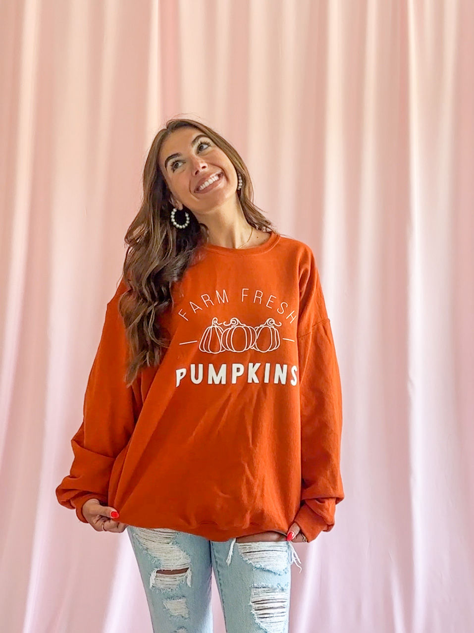 Thumbnail: Farm Fresh Pumpkins Sweater Fall