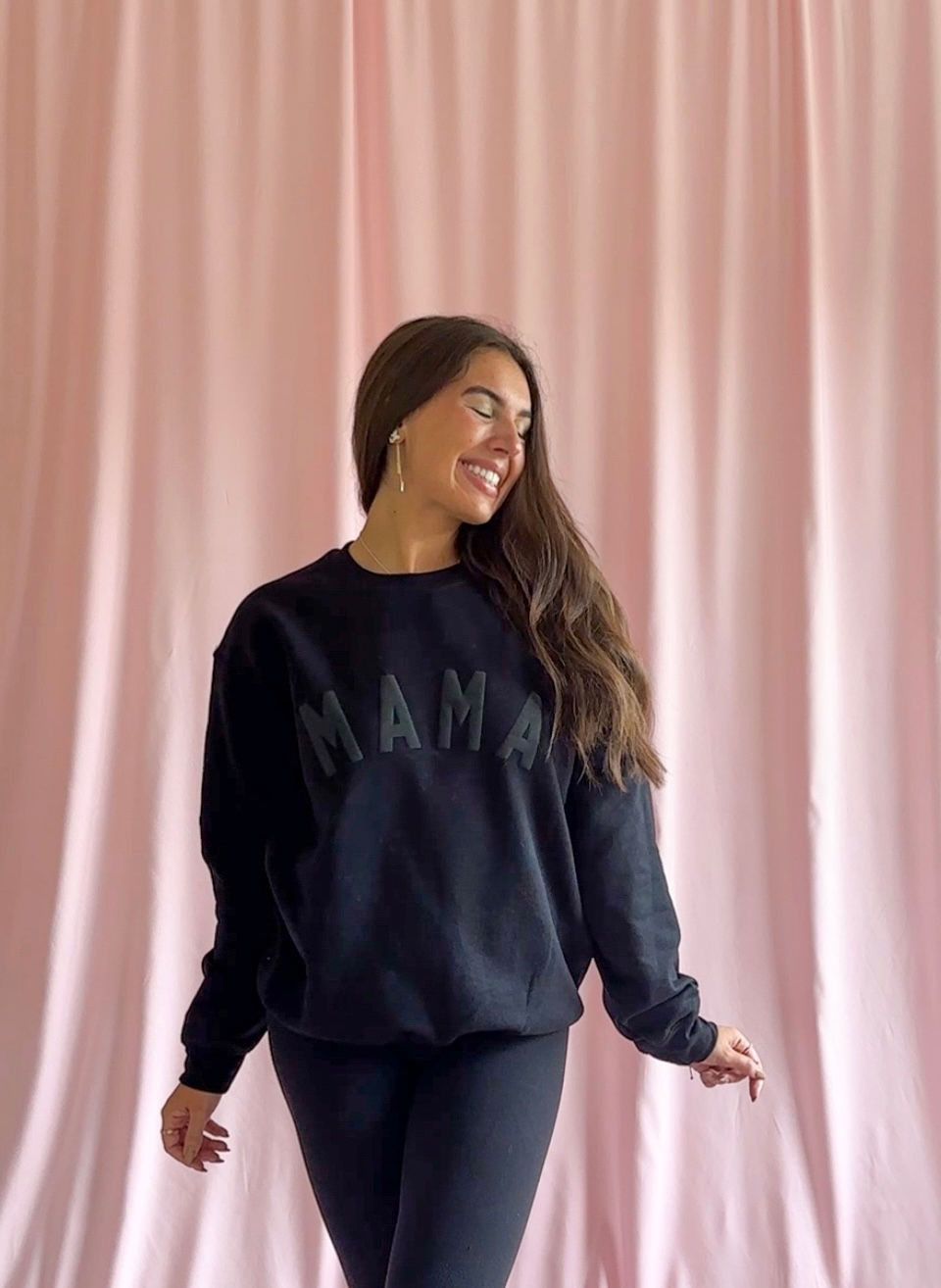 Thumbnail: Mama Black Puff Sweatshirt