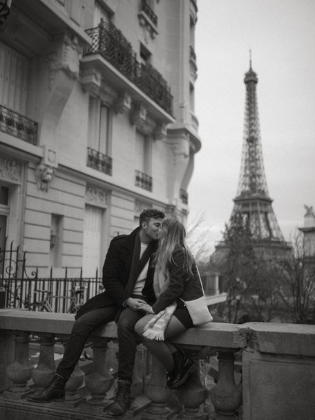 Eiffel Tower Proposal in Paris, France | Halli + Mack