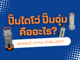 ปั๊มไดโว่ ปั๊มจุ่ม คืออะไร? ทำอะไรได้? : ผู้ช่วยสูบน้ำ จะน้ำท่วม น้ำเสีย บ่อบึง เลี้ยงสัตว์ ได้หมดจริงหรอ?