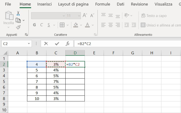 Copiare Formule Excel Da Un Foglio All Altro