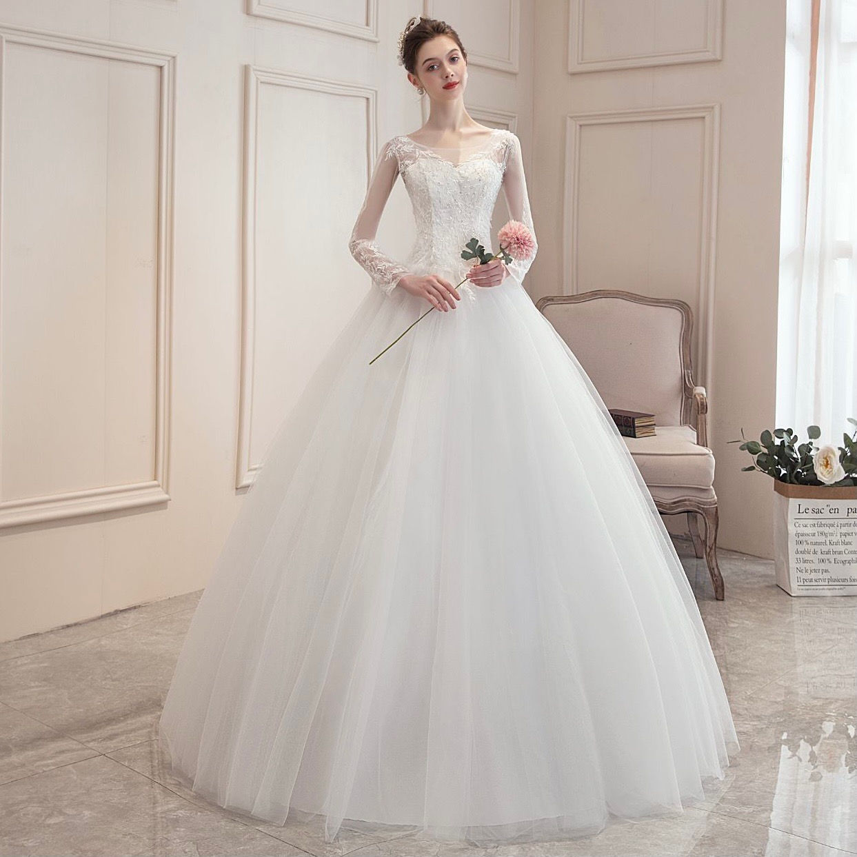 Prinsesse brudekjole