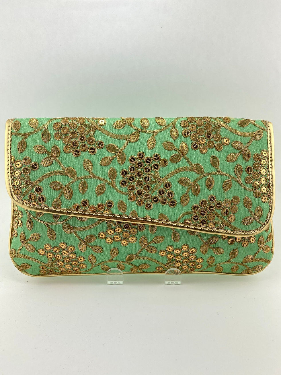 Thumbnail: Evening Clutch Raw Silk Bag