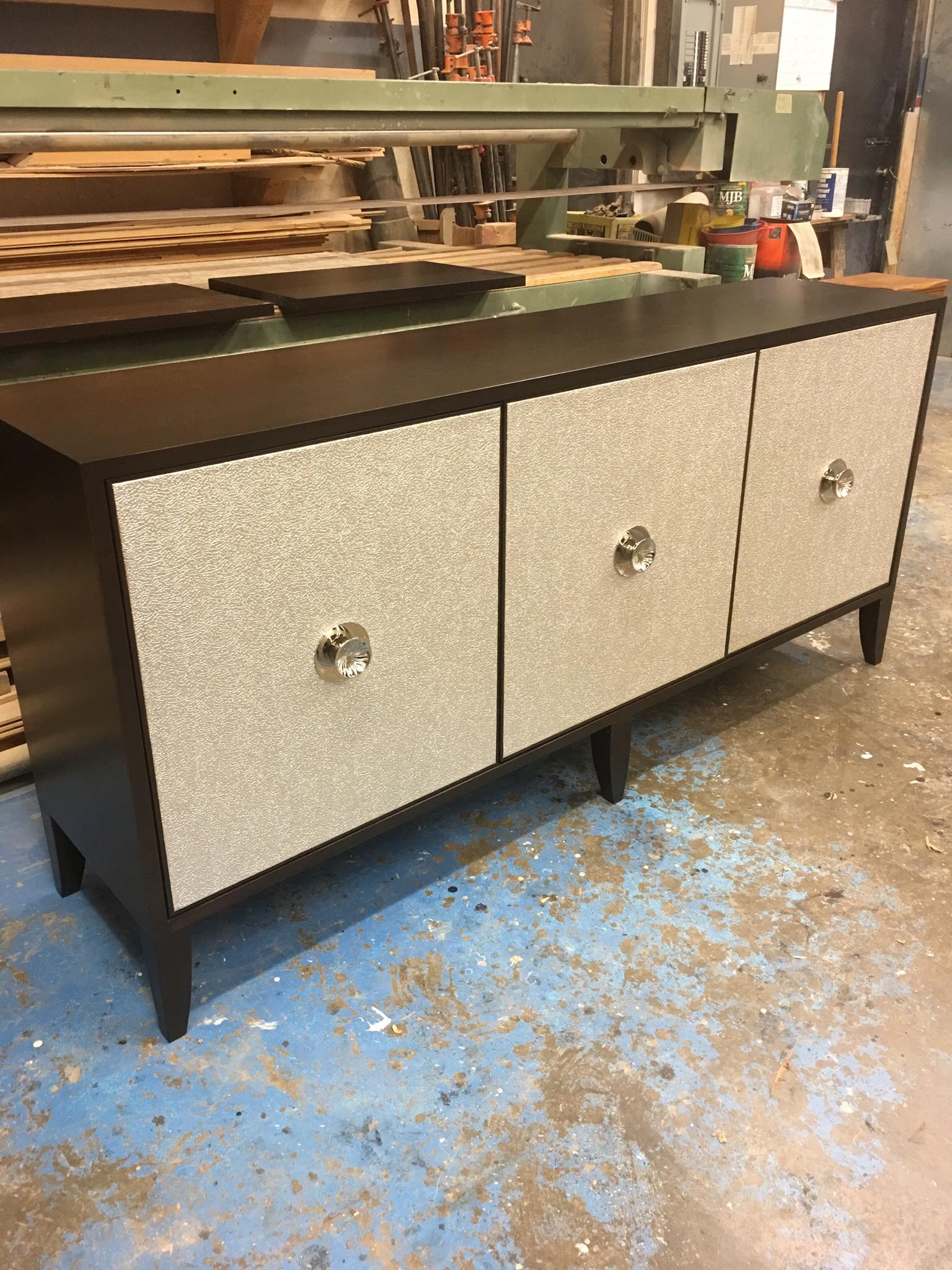 Custom mid-century credenza built by Pasquale's Workshop